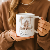 Personalised Fairy Girl Mug | Custom Name Gift | Magical Swing Design | Gift for Girls & Women