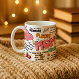 Funny Mom Jokes Mug | Personalised Mother's Day Gift | Humorous Mum Coffee Cup