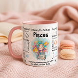 Pisces Zodiac Mug | Star Sign Gift | Astrology Coffee Cup (Feb 19 - Mar 20)