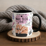 Nail Tech Gift Mug | Personalised Nail Technician Coffee Cup | Manicurist Present | Nail Artist Birthday Gift | Beauty Salon Professional