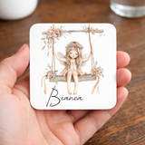 Personalised Fairy Girl Mug | Custom Name Gift | Magical Swing Design | Gift for Girls & Women