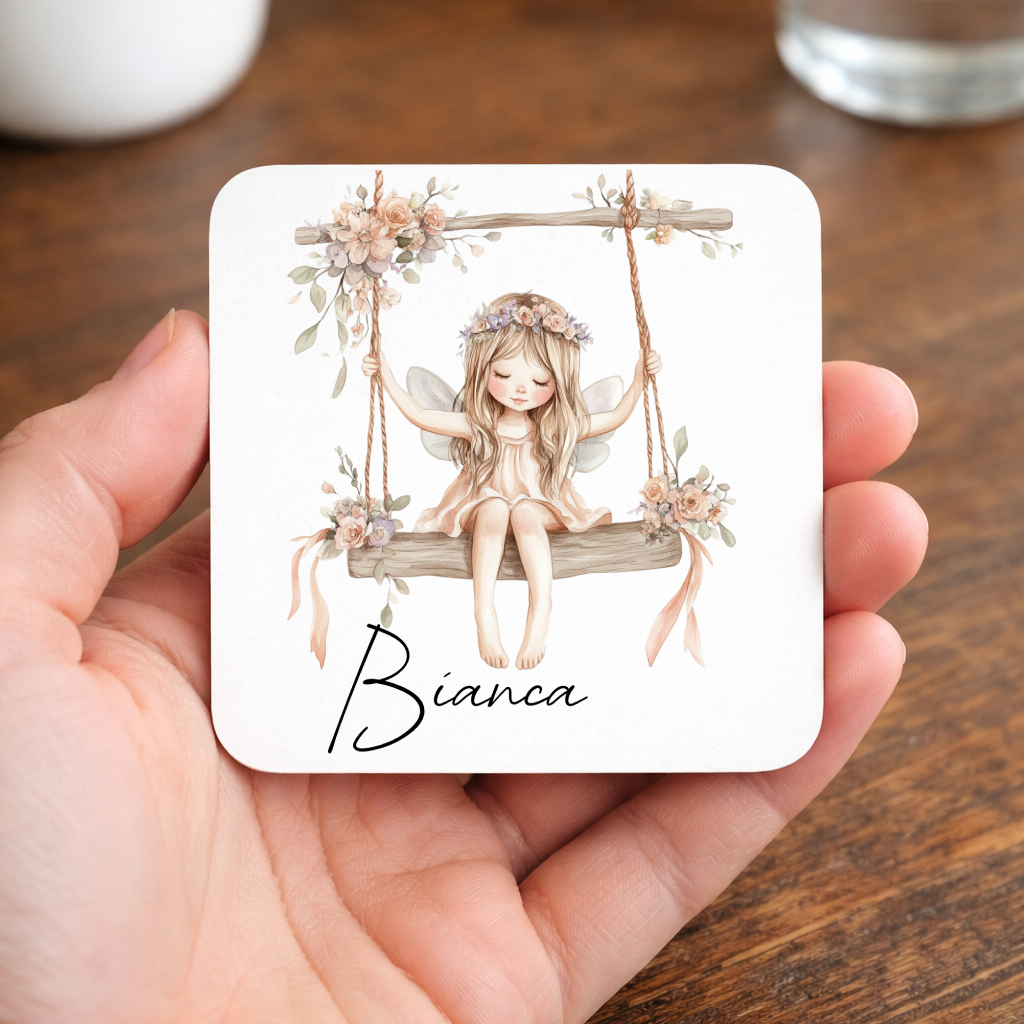 Personalised Fairy Girl Mug | Custom Name Gift | Magical Swing Design | Gift for Girls & Women