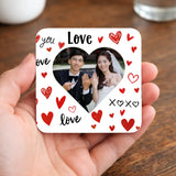 Personalised Love Heart Photo Mug | Custom Couple Photo | Wedding Engagement Gift | Romantic Coffee Cup