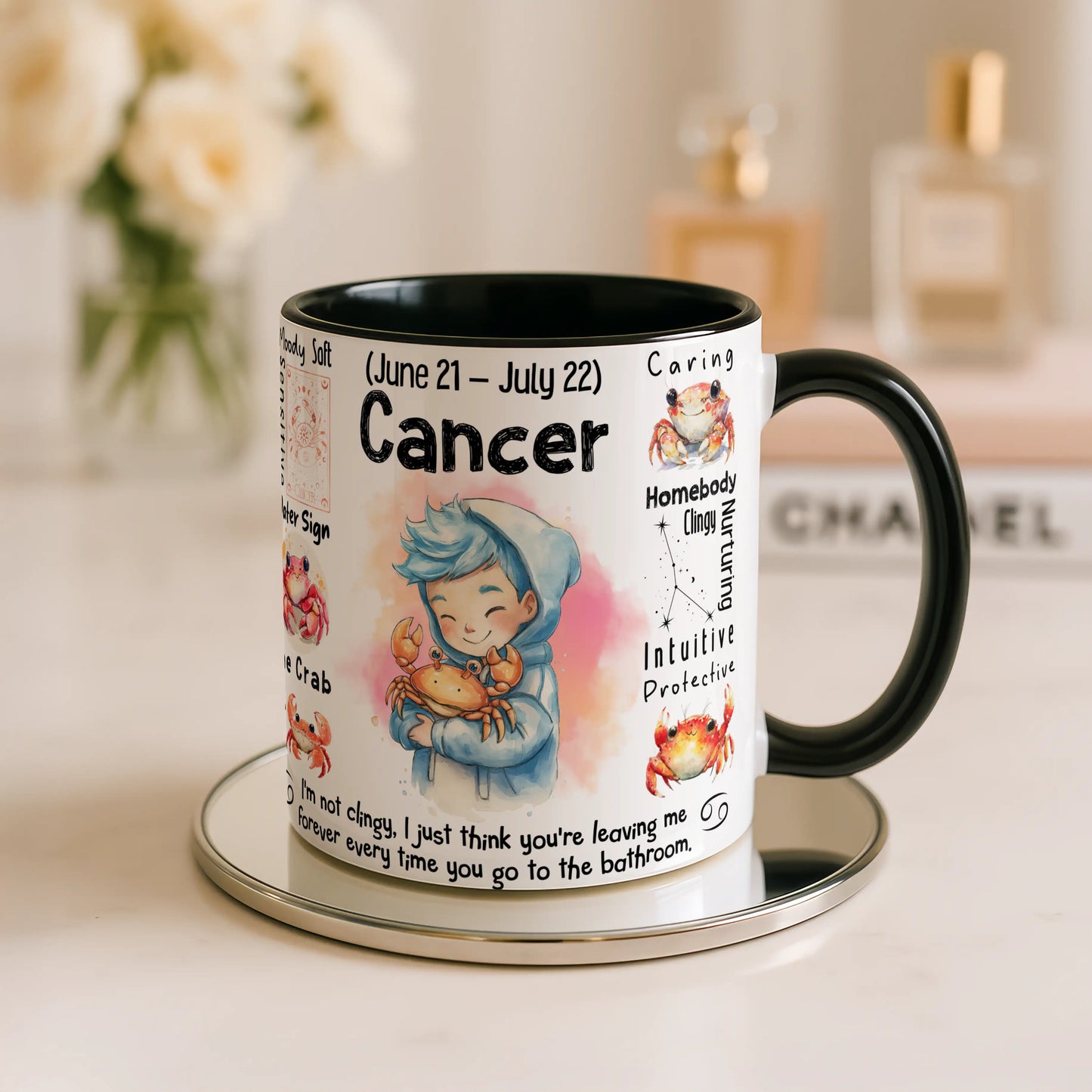 Cancer Zodiac Mug | Star Sign Gift | Astrology Coffee Cup (Jun 21 - Jul 22)