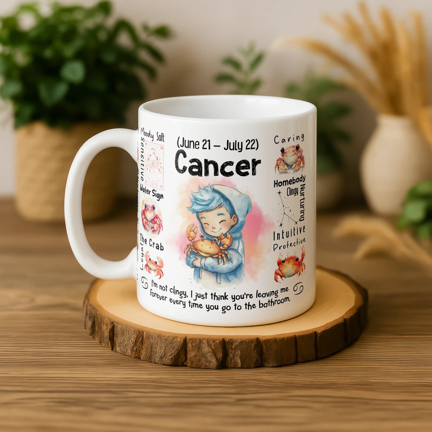 Cancer Zodiac Mug | Star Sign Gift | Astrology Coffee Cup (Jun 21 - Jul 22)