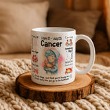 Cancer Zodiac Mug | Star Sign Gift | Astrology Coffee Cup (Jun 21 - Jul 22)