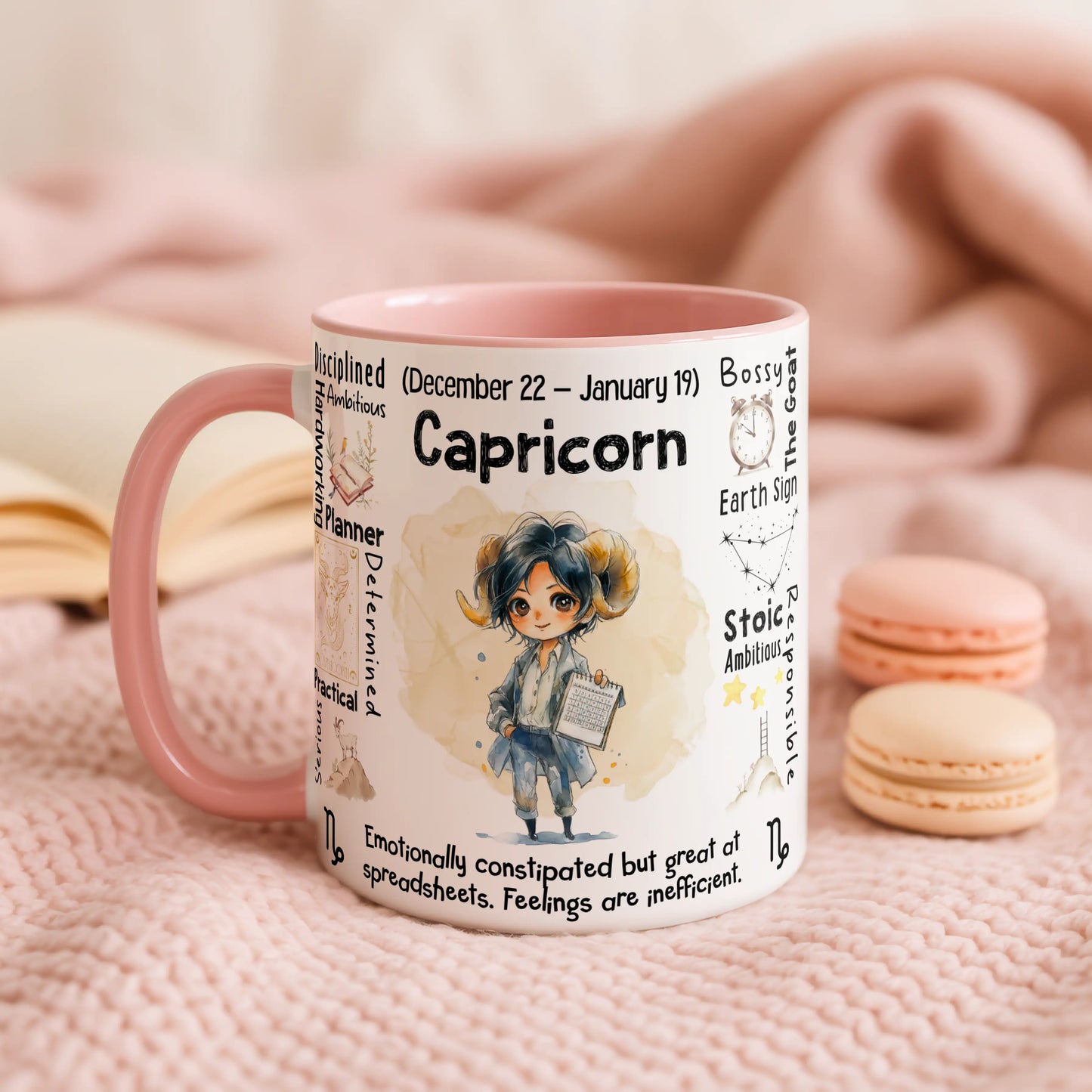 Capricorn Zodiac Mug | Star Sign Gift | Astrology Coffee Cup (Dec 22 - Jan 19)