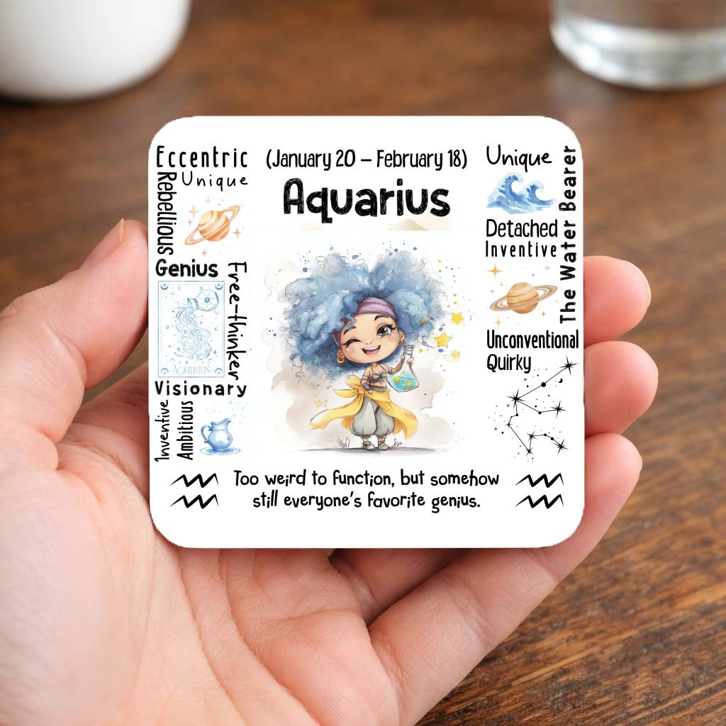 Aquarius Zodiac Mug | Star Sign Gift | Astrology Coffee Cup (Jan 20 - Feb 18)