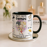 Gemini Zodiac Mug | Star Sign Gift | Astrology Coffee Cup (May 21 - Jun 20)