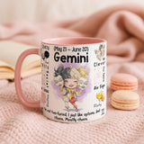 Gemini Zodiac Mug | Star Sign Gift | Astrology Coffee Cup (May 21 - Jun 20)
