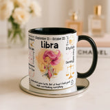 Libra Zodiac Mug | Star Sign Gift | Astrology Coffee Cup (Sep 23 - Oct 22)