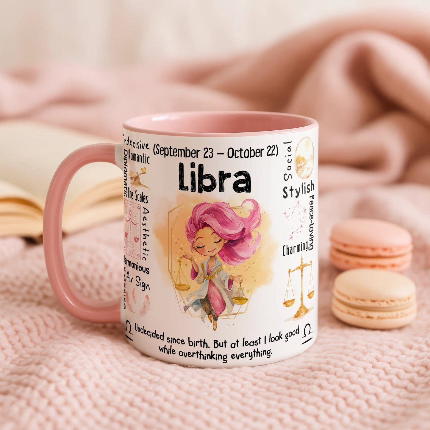 Libra Zodiac Mug | Star Sign Gift | Astrology Coffee Cup (Sep 23 - Oct 22)