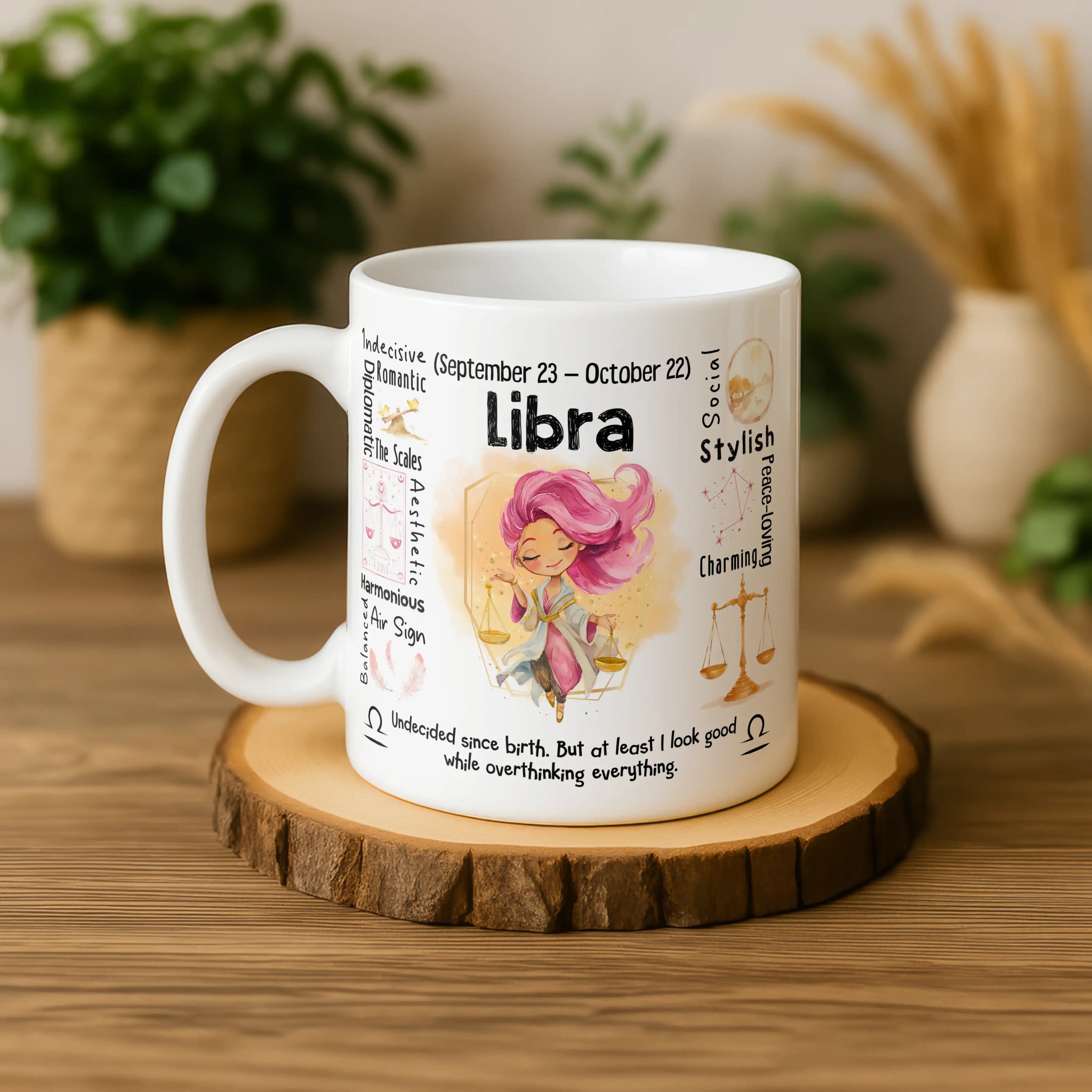 Libra Zodiac Mug | Star Sign Gift | Astrology Coffee Cup (Sep 23 - Oct 22)
