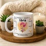 Libra Zodiac Mug | Star Sign Gift | Astrology Coffee Cup (Sep 23 - Oct 22)