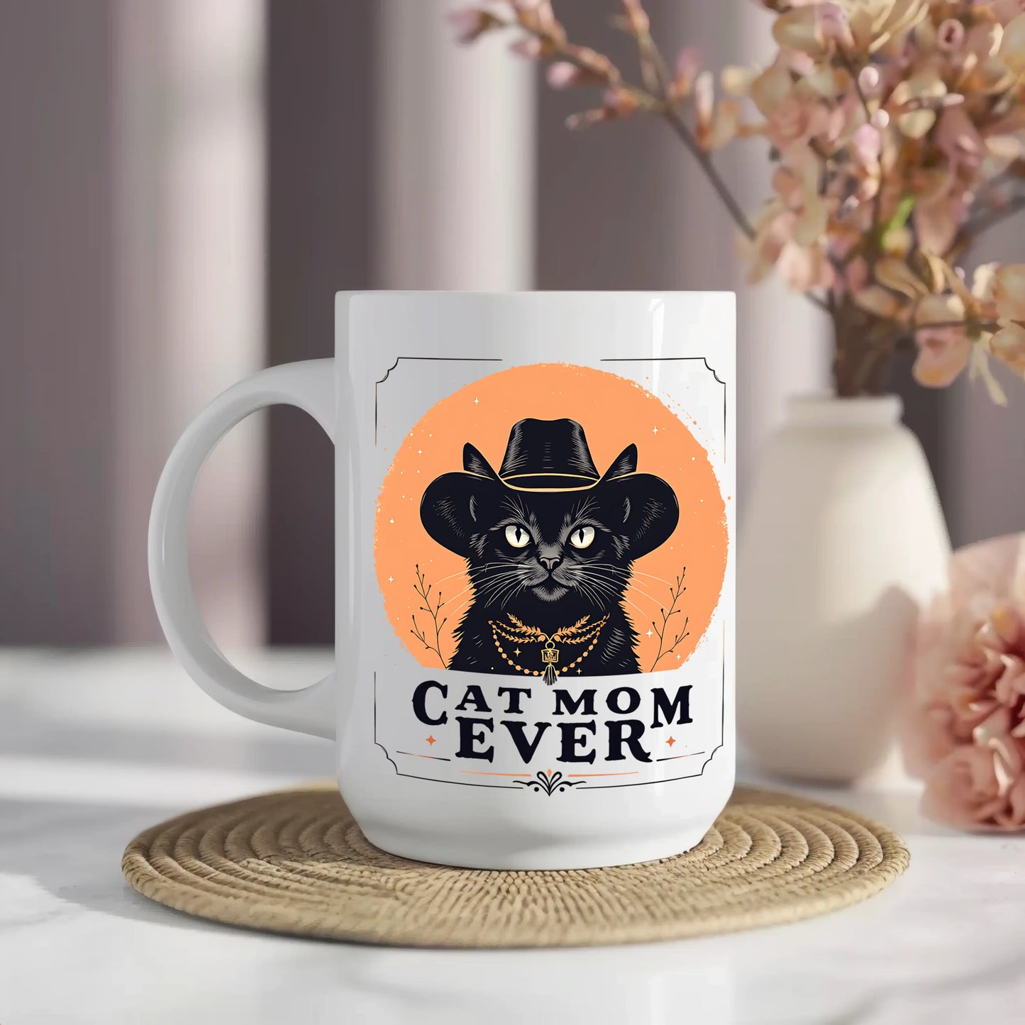 Cat Mom Ever Mug • Funny Cat Mum Gift • Cat Lover Mug • Gift for Cat Mum • Cat Mum Birthday Gift • Tea Coffee Mug