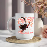 Who Needs Luck I Have a Black Cat Mug – Funny Cat Lover Gift, Spooky Black Cat Coffee Cup for Her