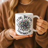 I'm Fine. This is Fine. Sarcastic Tangled Lights Mug