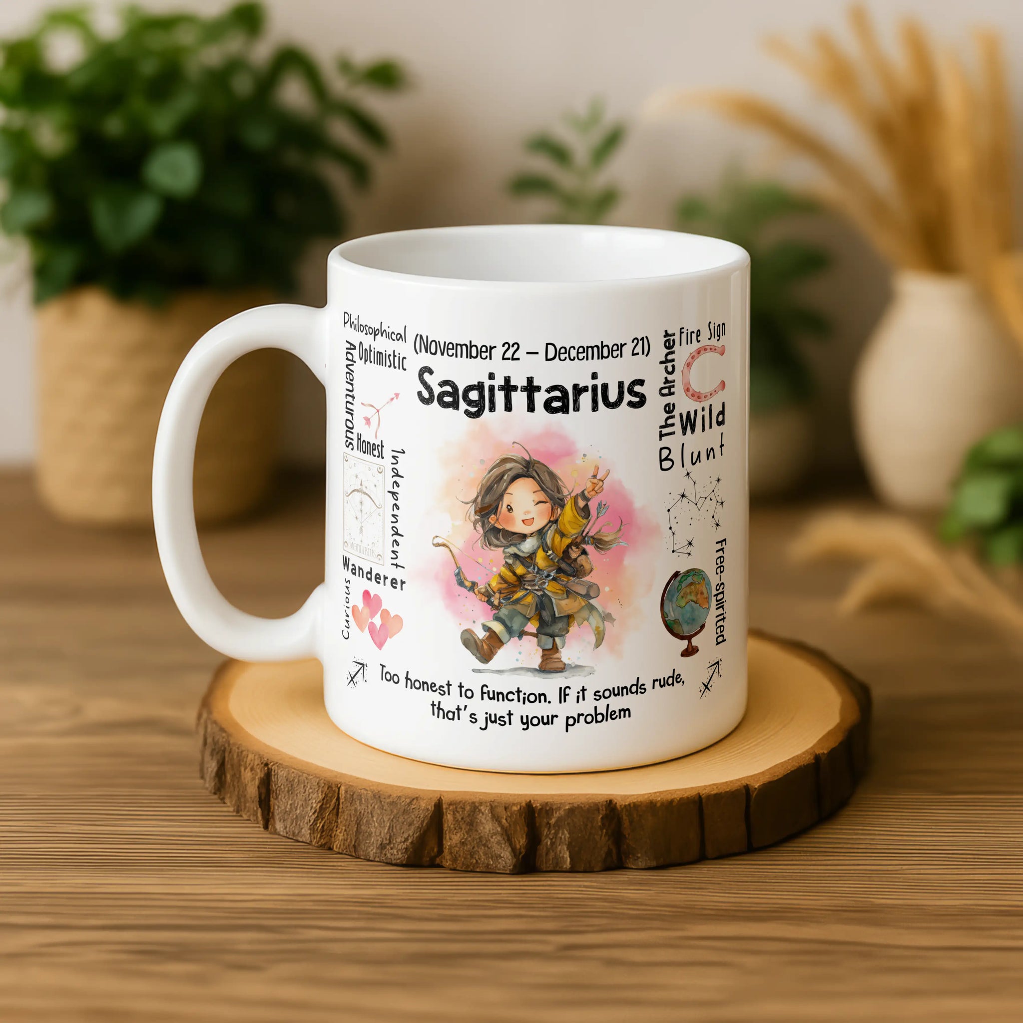 Sagittarius Zodiac Mug | Star Sign Gift | Astrology Coffee Cup (Nov 22 - Dec 21)