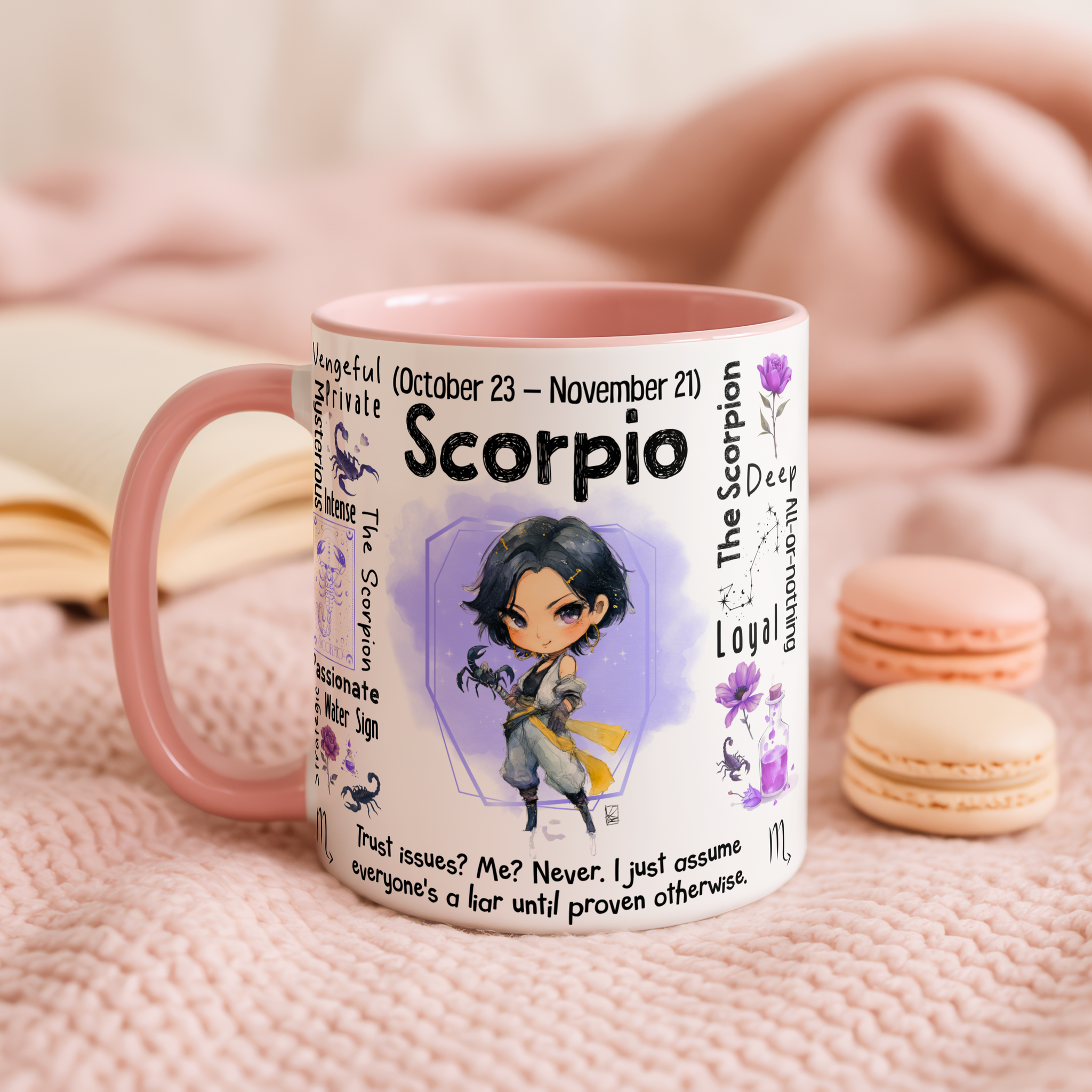 Scorpio Zodiac Mug | Star Sign Gift | Astrology Coffee Cup (Oct 23 - Nov 21)
