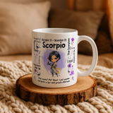 Scorpio Zodiac Mug | Star Sign Gift | Astrology Coffee Cup (Oct 23 - Nov 21)