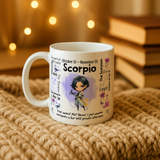 Scorpio Zodiac Mug | Star Sign Gift | Astrology Coffee Cup (Oct 23 - Nov 21)
