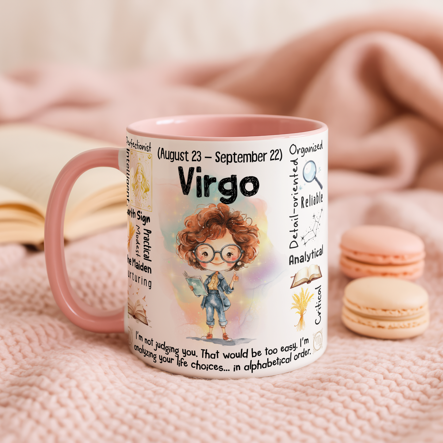 Virgo Zodiac Mug | Star Sign Gift | Astrology Coffee Cup (Aug 23 - Sep 22)