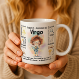 Virgo Zodiac Mug | Star Sign Gift | Astrology Coffee Cup (Aug 23 - Sep 22)