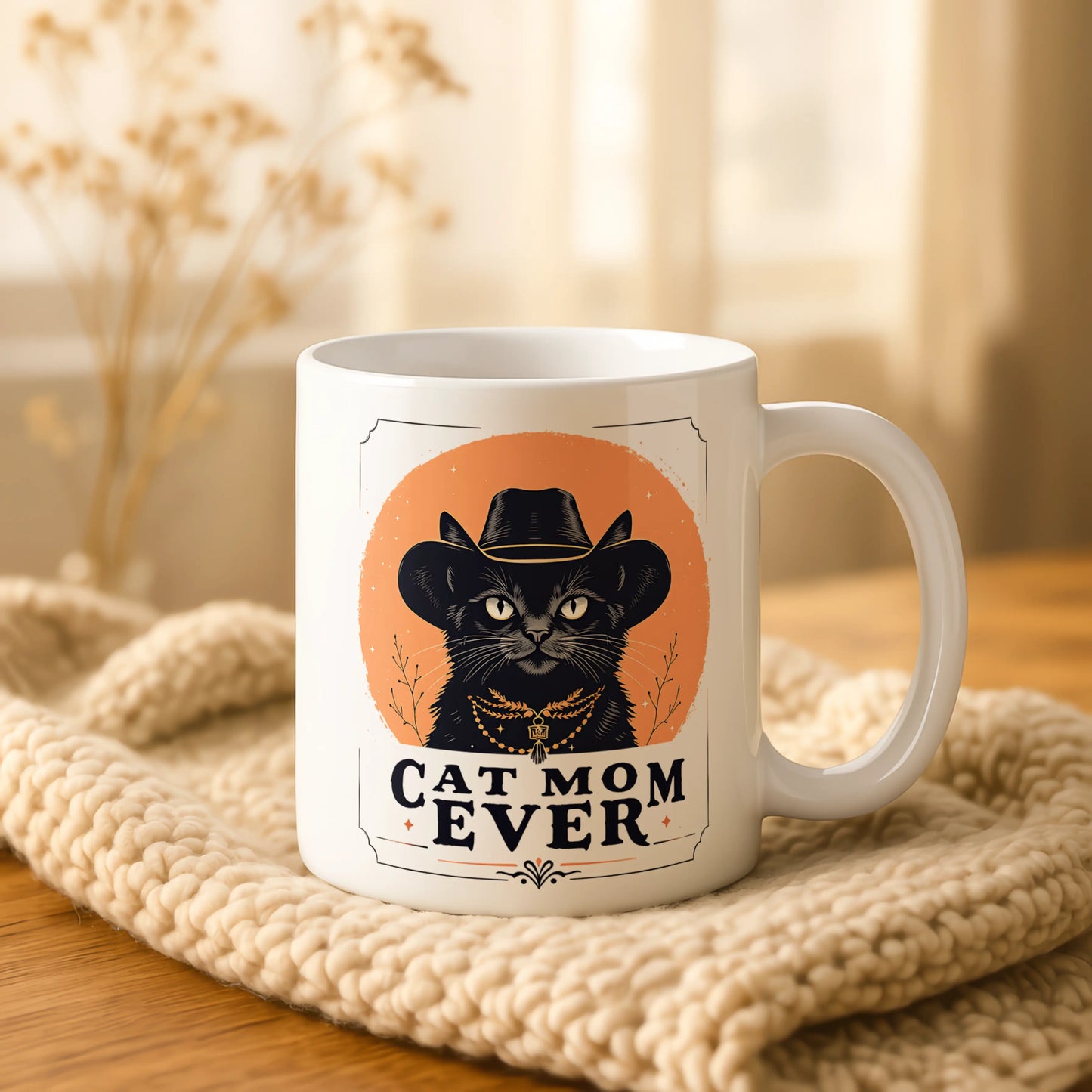 Cat Mom Ever Mug • Funny Cat Mum Gift • Cat Lover Mug • Gift for Cat Mum • Cat Mum Birthday Gift • Tea Coffee Mug