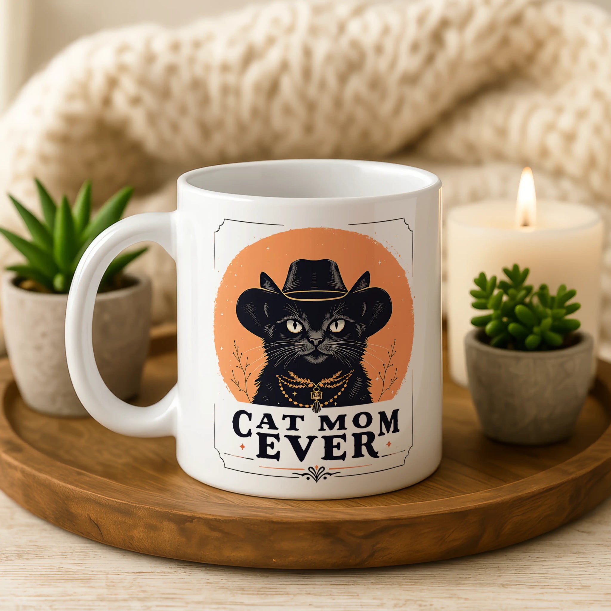 Cat Mom Ever Mug • Funny Cat Mum Gift • Cat Lover Mug • Gift for Cat Mum • Cat Mum Birthday Gift • Tea Coffee Mug