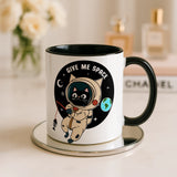 Give Me Space Mug • Funny Cat Astronaut Mug • Cat Lover Gift • Space Cat Mug • Gift for Her Him • Birthday Gift • Tea Coffee Mug