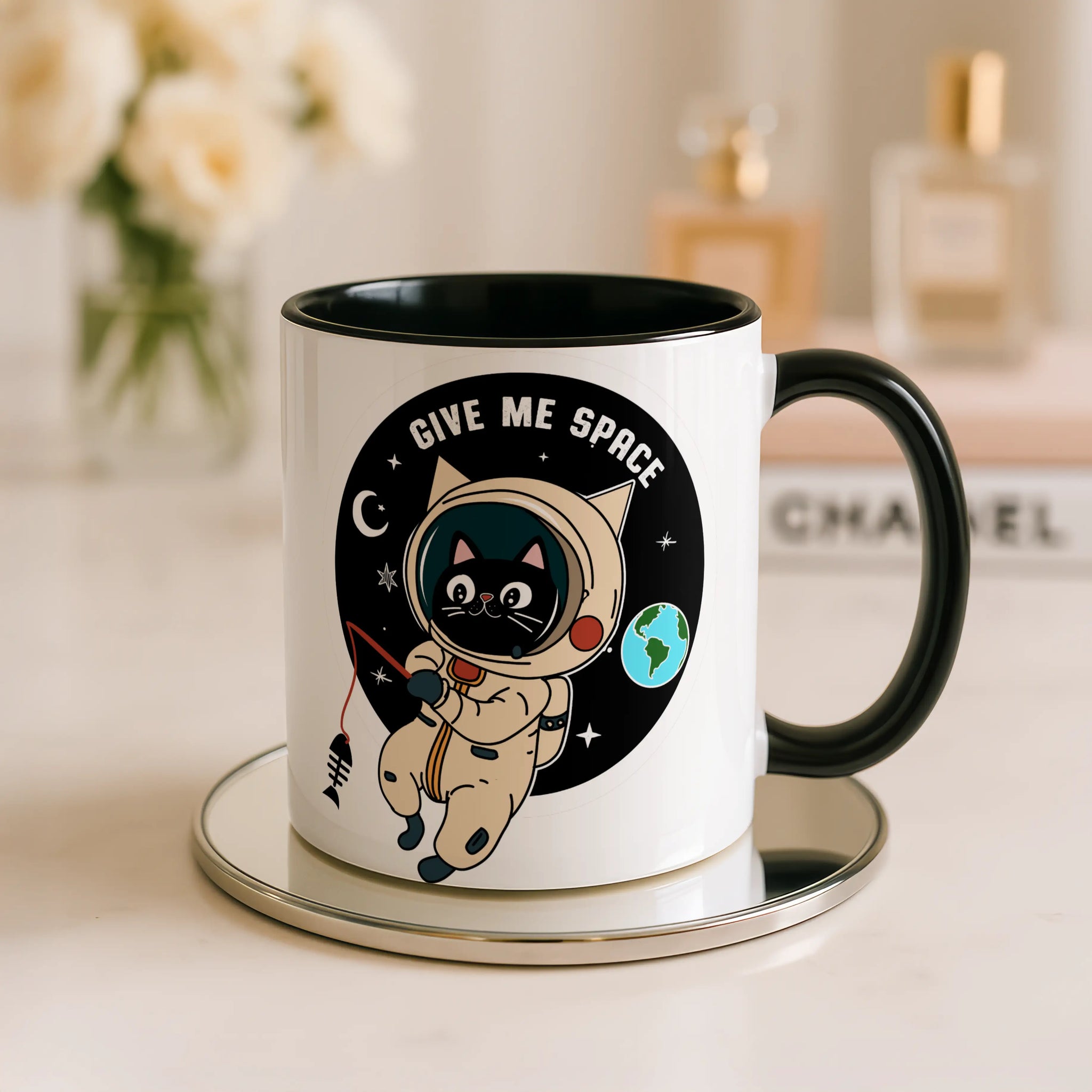Give Me Space Mug • Funny Cat Astronaut Mug • Cat Lover Gift • Space Cat Mug • Gift for Her Him • Birthday Gift • Tea Coffee Mug